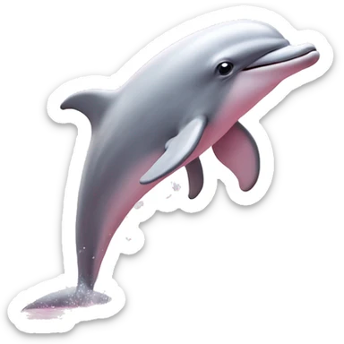 Pastel-pink-colors-dolphin sticker