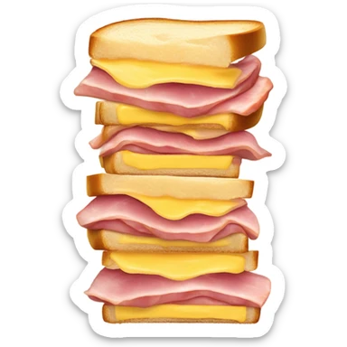 panini with ham and cheese sticker