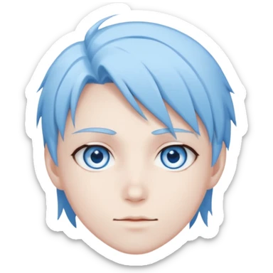 Gojo anime character ( only eyes ) blue eyes anime vibe sticker