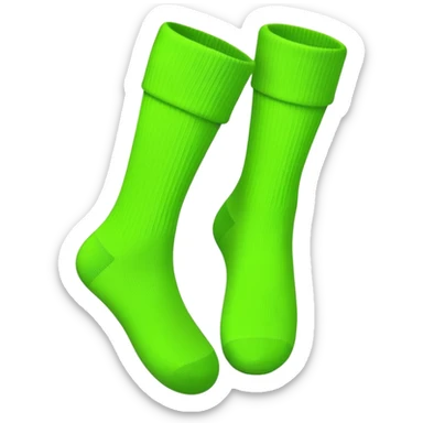 Calcetines verde fluor sticker