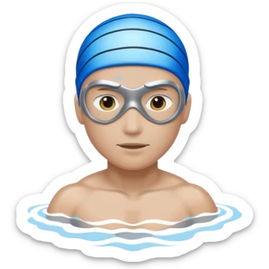🏊‍♂️ transforme este emoji em todo prateado sticker