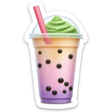 Bubble tea sticker