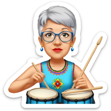 Festive Drummer sticker