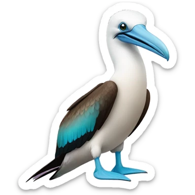 Blue-footed booby sticker