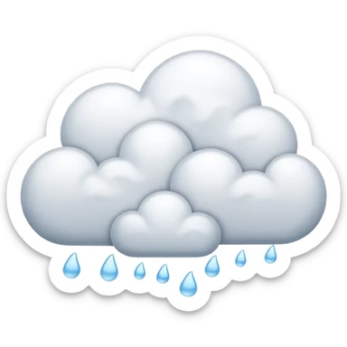 snowy clouds sticker