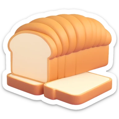 a sliced loaf of bread sticker