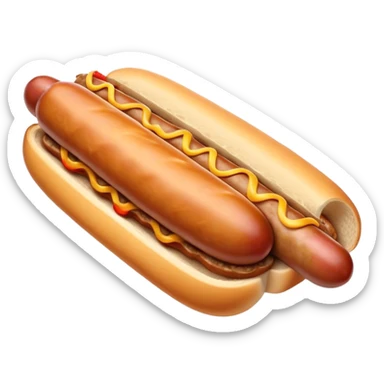 Sausage Sizzle Cinematic Realistic Sausage Sizzle Dish Emoji, depicted as a sizzling sausage tucked into a triangular slice of bread, rendered with rich textures and dynamic, warm lighting. sticker