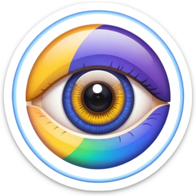  eyes spin multicolore 👁️+🌀+🟣🟢🟠🔵🔴🟡 sticker