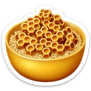Honey comb cereal sticker