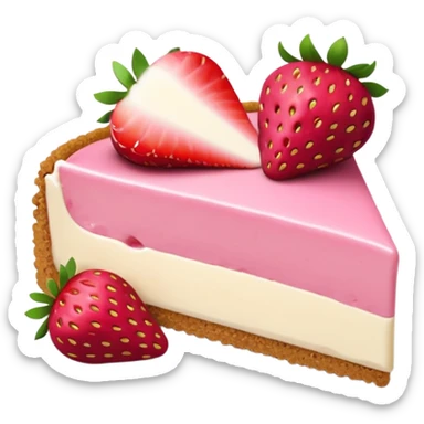 strawberry cheesecake sticker