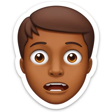 brownskin jaw dropped  sticker