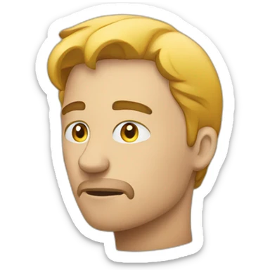 person thinking about trading sticker