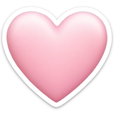 baby pink heart sticker