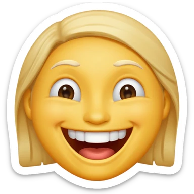 Laughing face  sticker