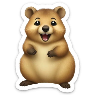 Happy quokka sticker