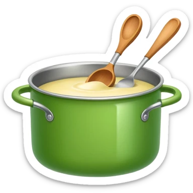 Small icon emoji of recipe formula, minimum details, green #36a767 main color sticker