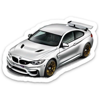 BMW M4 competion sticker
