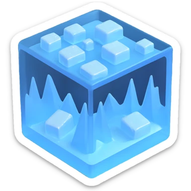 frozen ice cell sticker