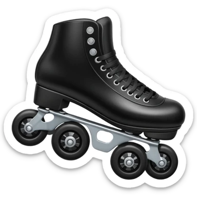 Patines negros  sticker