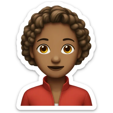 Alicia in red  sticker