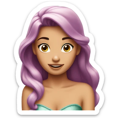 Ariel Disney with just upper body sticker