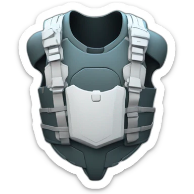 futuristic Reconnaissance  breastplate sticker