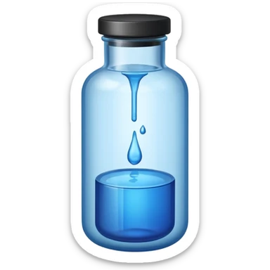 blue vial sticker