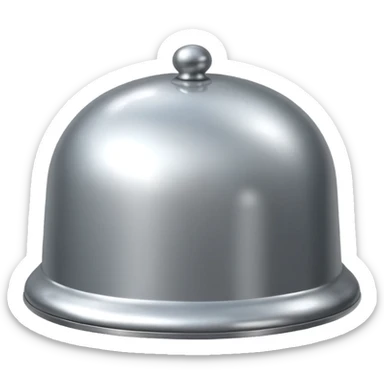 silver cloche  sticker