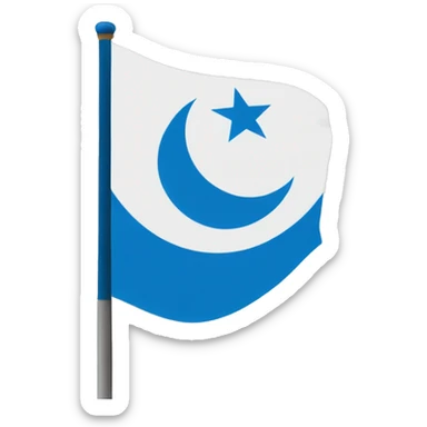 Uyghur flag sticker
