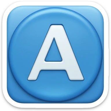 Letter A fun sticker