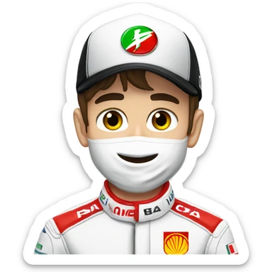 Charles Leclerc mentre balla  sticker