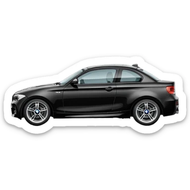 Black bmw e87 1 series sticker