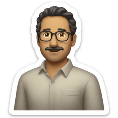 Eduardo manos tijeras sticker