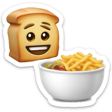 2 minute lunch warning sticker