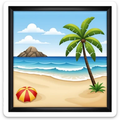 Beach sticker