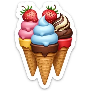 ice creams scopes sticker