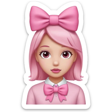 Pink girlie giveaway  sticker