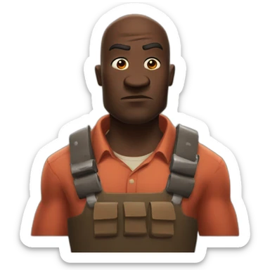 Heavy from team Fortress 2 sticker
