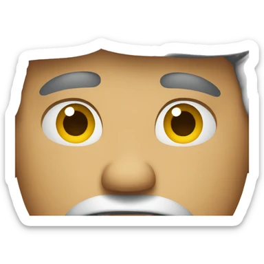 a man face with sadness sticker