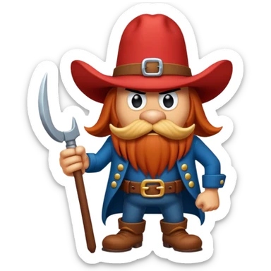yosemite sam character cartoon sticker