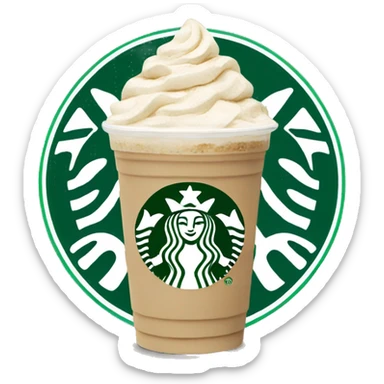 Starbucks frappe sticker