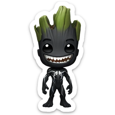 Venom groot dark sticker