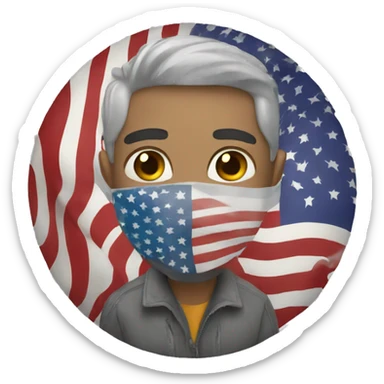 foreign expat in USA sticker