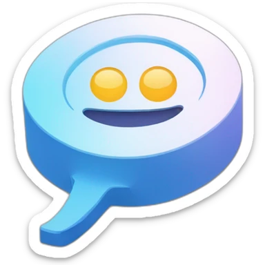 chat bubble on top of doc icon sticker
