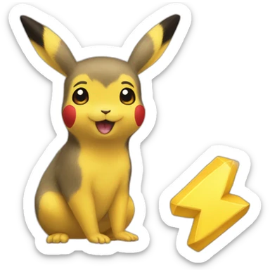 pika pika pikachuuu sticker