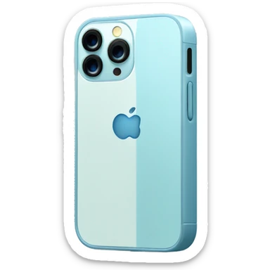 iPhone 13 Pro in light blue colour sticker