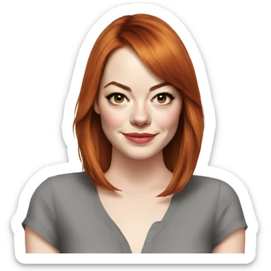 Emma stone sticker