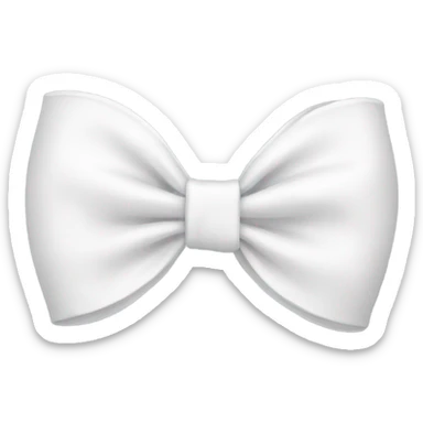 White bow sticker