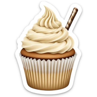 Baileys milkshake cupcake  sticker