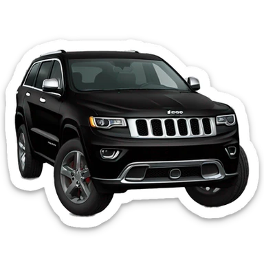 a black 2024 jeep grand cherokee sticker